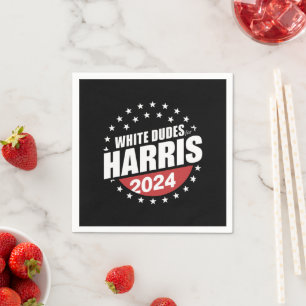 Serviette En Papier Les Mecs Blancs De L'Élection De Kamala Harris 202