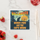 Serviette En Papier Les minces tartes d'Halloween sont la mienne du ch (En situation)