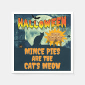 Serviette En Papier Les minces tartes d'Halloween sont la mienne du ch (Devant)