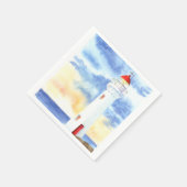 Serviette En Papier Les monts du phare nautique (Coin)