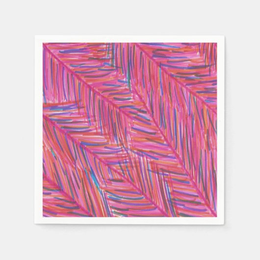 Serviette En Papier Les nuits tropicales chaudes (Devant)