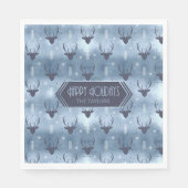 Serviette En Papier Les Patters de Christmas Blue ID861 (Devant)