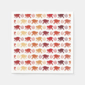 Serviette En Papier Les Patters de Red Monkey (Devant)