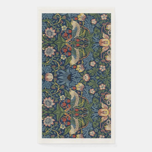 Serviette En Papier Les perdrix dans un arbre fleuri (Devant)