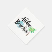 Serviette En Papier les plages d'aloha (Coin)