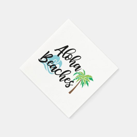 Serviette En Papier les plages d'aloha (Coin)
