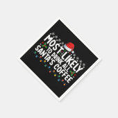 Serviette En Papier Les Plus Susceptibles De Boire Tout Père Noël Du C (Coin)