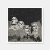 Serviette En Papier Les présidents américains Mount Rushmore, (Devant)
