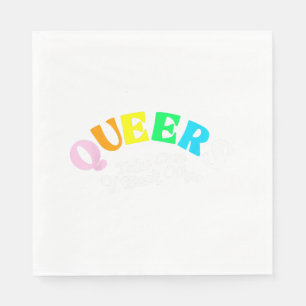 Serviette En Papier Les Queers Prennent Soin D'Eux Autres Lgbt Pride G