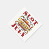 Serviette En Papier Les Reines De Fente Sont Nées En Juillet (Coin)