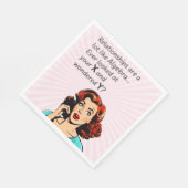 Serviette En Papier Les relations sont comme Algebra Funny Quip (Coin)