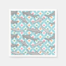 Les requins nager au milieu du siècle actuel