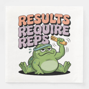 Serviette En Papier Les résultats nécessitent des répétitions