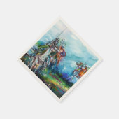 SERVIETTE EN PAPIER LES RIDERS DANS LA TEMPÊTE (Coin)