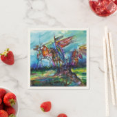 SERVIETTE EN PAPIER LES RIDERS DANS LA TEMPÊTE (En situation)