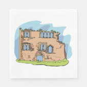 Serviette En Papier Les ruines de la maison s'effondrent Bâtiment Napl (Devant)