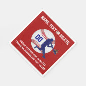 Serviette En Papier Les serviettes de base-ball personnalisées changen (Coin)