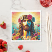 Serviette En Papier Les serviettes de fleurs de Jésus ! (En situation)