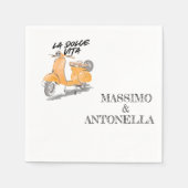 Serviette En Papier Les serviettes DE LA DOUCE VIE (Devant)