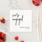 Serviette En Papier Les serviettes de la partie d'engagement (En situation)