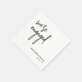 Serviette En Papier Les serviettes de la partie d'engagement (Coin)