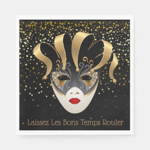 Serviette En Papier Les serviettes de papier Mardi Gras-Ont laissé le