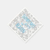 Serviette En Papier Les Snowflakes Sont Des Baisers Du Ciel (Coin)