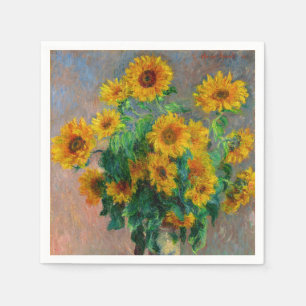 Serviette En Papier Les tournesols de Monet
