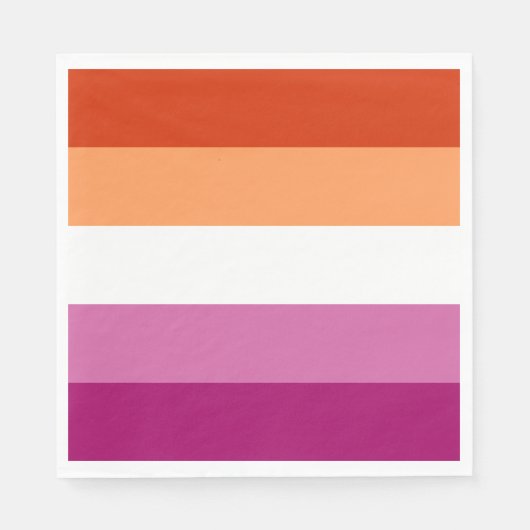 Serviette En Papier Lesbian Pride Flag LGBTQ (Devant)