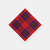 Serviette En Papier Leslie tartan rouge bleu violet plaid (Coin)