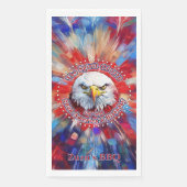 Serviette En Papier L'esprit de 1776, 2026 l'aigle rouge de feu d'Amér (Devant)