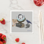 SERVIETTE EN PAPIER L'ESPRIT D'EDGAR A. POE (En situation)