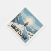 Serviette En Papier Less Scrolling, More Living (Coin)