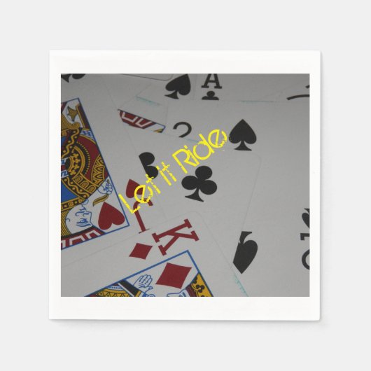 Serviette En Papier "Let it Ride" serviettes de table (Devant)