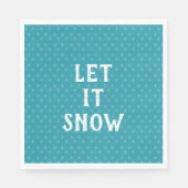 Serviette En Papier Let It Snow, Snowflake (Devant)