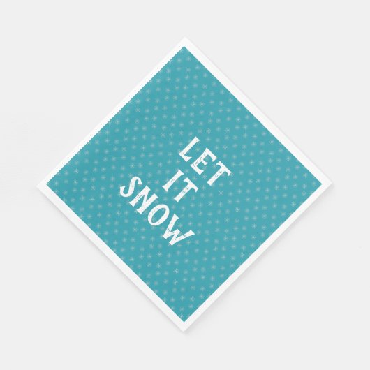 Serviette En Papier Let It Snow, Snowflake (Coin)