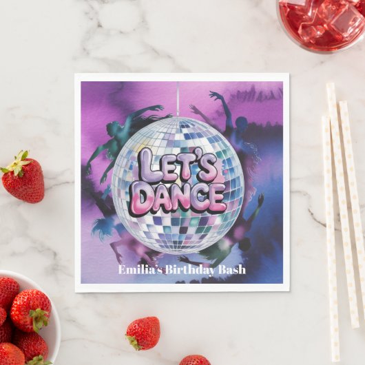 Serviette En Papier Let’s Dance Birthday Party Bash (En situation)