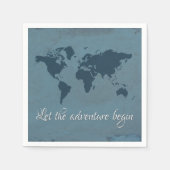 Serviette En Papier Let the adventure begin (Devant)