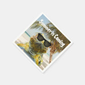 Serviette En Papier L'été arrive (Coin)