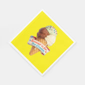 Serviette En Papier L'été est pour la glace (Coin)