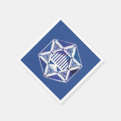 Serviette En Papier L'étoile blanche menorah Hanoukka (Coin)