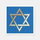Serviette En Papier L'étoile d'or de David Papier Napkins (Devant)
