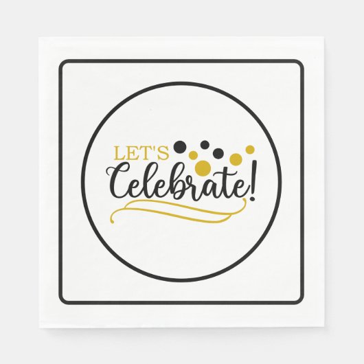Serviette En Papier Lets Celebrate  (Devant)