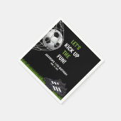 Serviette En Papier Let's Kick up the fun!, Fun Soccer Birthday (Coin)