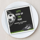 Serviette En Papier Let's Kick up the fun!, Fun Soccer Birthday