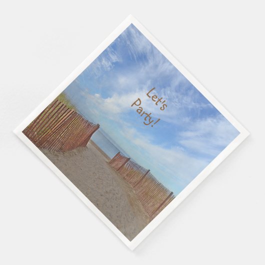 Serviette En Papier Let's Party Beach (Coin)