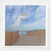 Serviette En Papier Let's Party Beach (Devant)