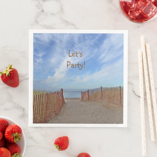 Serviette En Papier Let's Party Beach (En situation)