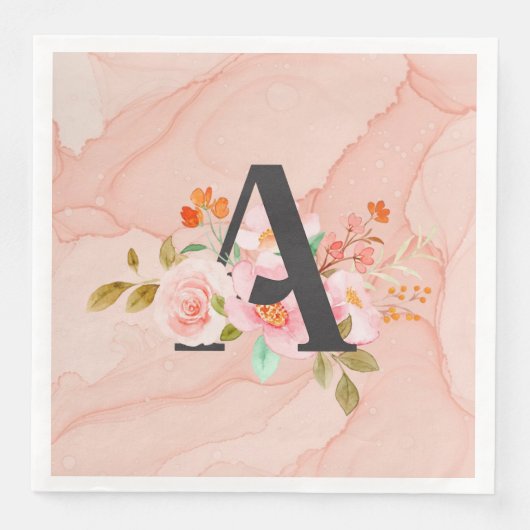 Serviette En Papier Lettre A (Devant)