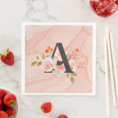 Serviette En Papier Lettre A (En situation)